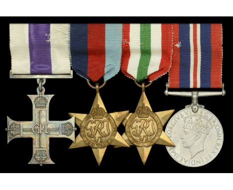 A Second War ‘Italian theatre’ M.C. group of four attributed to Captain D. E. Harris, South Wales Borderers, late 2/5th Queen