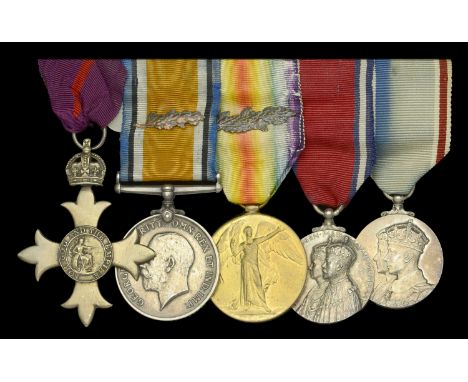 A Great War O.B.E. Group of five awarded to ‘The Fighting Bishop’ Honorary Lieutenant-Colonel the Right Reverend Adam Urias d