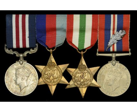 A Second War ‘Italian theatre’ Immediate M.M. group of four awarded to Lance-Corporal J. J. Murphy, Royal Inniskilling Fusili