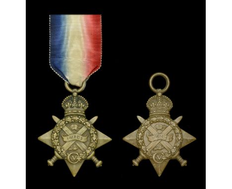 1914 Star (2) (11260 Pte. G. W. Fearis. 2/ Notts: & Derby: R.; 7575 Pte. T. G. Cutler. 1/N. Staff: R.) number officially corr
