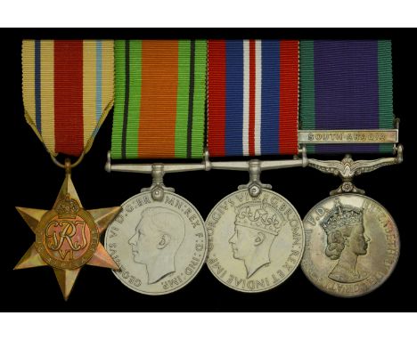 Four: Major W. Lawrenson, Royal Artillery  Africa Star; Defence and War Medals 1939-45; General Service 1962-2007, 1 clasp, S