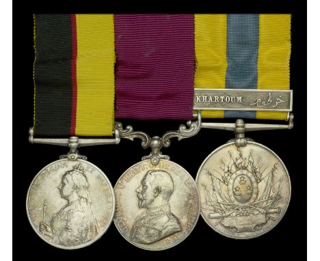Three: Private B. P. Lake, Royal Army Medical Corps   Queen’s Sudan 1896-98 (10768. Pte. B. P. Lake. R.A.M.C.); Army L.S. & G