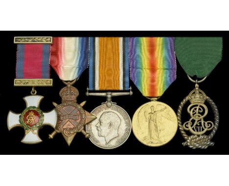 A Great War D.S.O. group of five awarded to Commander W. H. Coates, Royal Naval Reserve, who was decorated for services in co