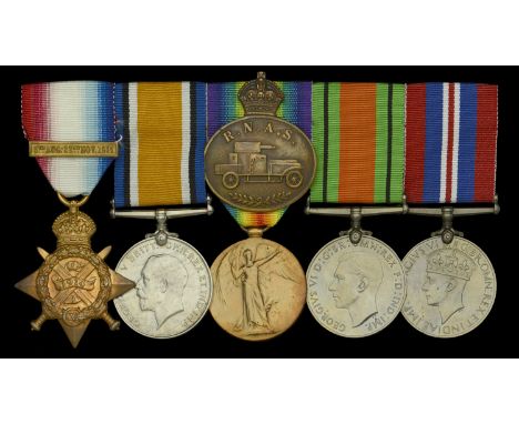 A rare group of five awarded to Chief Petty Officer Mechanic 2nd Class, H. Little, Royal Naval Air Service, one of Commander 