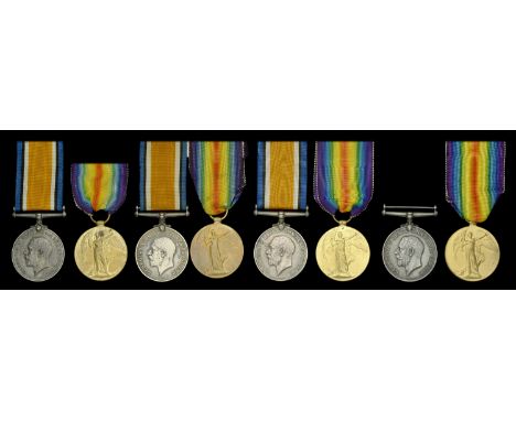 Pair: Able Seaman J. T. Rowley, Royal Navy British War and Victory Medals (J.42945 J. T. Rowley A.B. R.N.) some staining on V