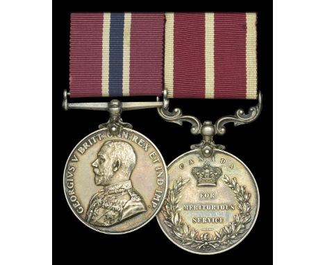 Pair: Warrant Officer Class 1 S. T. Nurse, Canadian Permanent Army Veterinary Corps  Permanent Forces of the Empire L.S. & G.