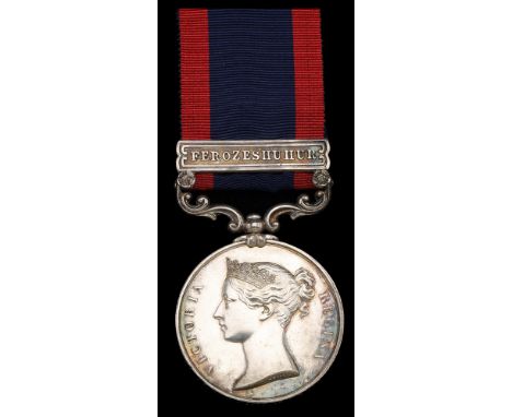 Sutlej 1845-46, for Moodkee 1845, 1 clasp, Ferozeshuhur (Capt. T: Mackintosh 24th Regt. N.I.) good very fine  £600-£800  --- 