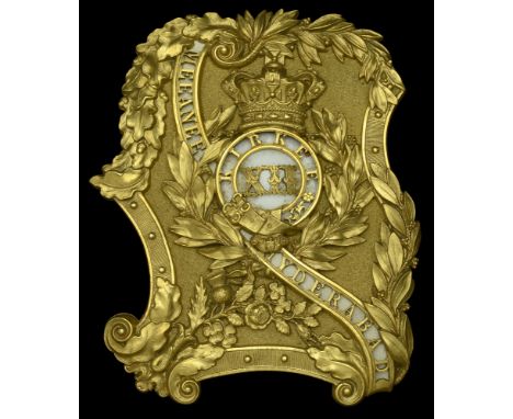 12th Bombay Native Infantry Officer’s Shoulder Belt Plate 1845-55. A fine Officer’s Shoulder Belt Plate 1845-55, rococo patte
