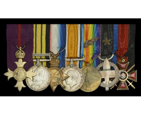 A Great War ‘Salonika’ O.B.E. group of seven awarded to Lieutenant-Colonel C. C. G. Ashton, East Surrey Regiment, he commande