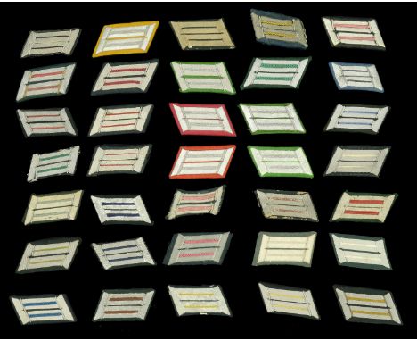German Second World War Army Officers Collar Patches. A large group all individual single collar patches comprising 1 Reichwe