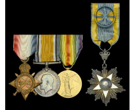 Four: Captain W. R. Gibson, Royal Engineers, who was Mentioned in Despatches and awarded the Egyptian Order of the Nile for h