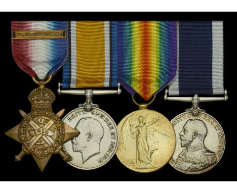 Four: Company Sergeant Major J. Devitt, Plymouth Battalion, Royal Marine Brigade, who was a veteran of the defence of Antwerp