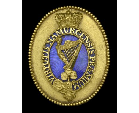18th (The Royal Irish) Regiment Officer’s Shoulder Belt Plate c.1800. A fine Officer’s Shoulder Belt Plate c.1800, oval gilt 