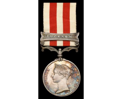 Indian Mutiny 1857-59, 1 clasp, Lucknow (Chas. McKenzie, A.B. Shannon.) good very fine  £1,000-£1,400  ---  Charles McKenzie 