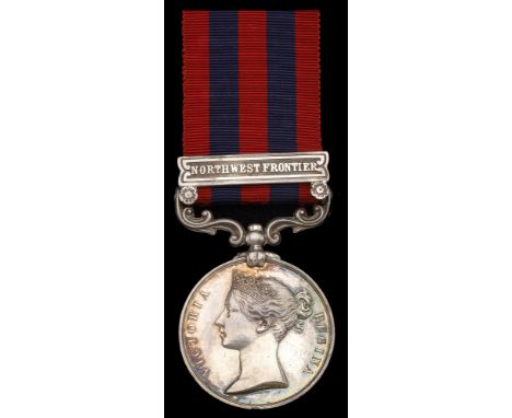 India General Service 1854-95, 1 clasp, North West Frontier (Bt. Col. A. F. Macdonell. C.B. 3 Bn. Rif. Bde.) extremely fine a