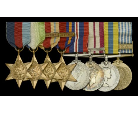 Eight: Petty Officer R. Shiel, Royal Navy   1939-45 Star; Atlantic Star; Africa Star, 1 clasp, North Africa 1942-43; Burma St
