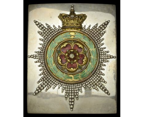 1st Royal Lancashire Militia Officer’s Shoulder Belt Plate 1840-55. A fine Officer’s Shoulder Belt Plate 1840-55, rectangular
