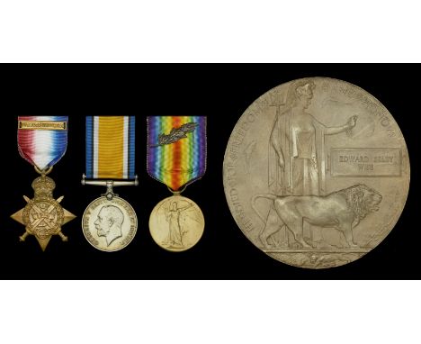A rare Great War campaign service group of three awarded to Lieutenant E. S. Wise, Royal Navy, who commanded the Machine Gun 