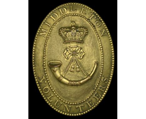 Middleton Volunteers (1st Company Essex) Officer’s Shoulder Belt Plate c.1803-08. A fine Officer’s Shoulder Belt Plate c.1803