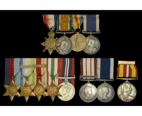Family Group:  Four: Yeoman of Signals T. Cheal, Royal Navy, attached Royal Naval Air Service, and Leading Boatman, H. M. Coa