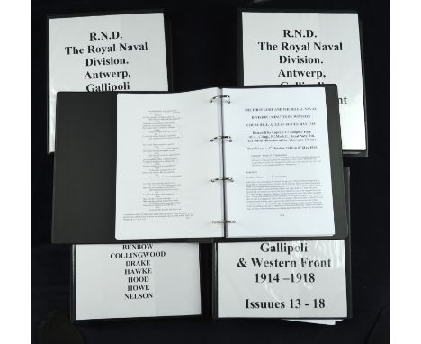 The Royal Naval Division, Antwerp, Gallipoli and France, 1914-1918. A complete run of the first 21 Journals of the R.N.D. mag