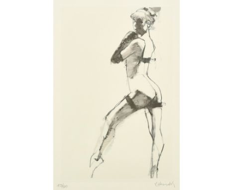 Robert Heindel (1938-2005) American, 'Study II' from the series of 4 studies for 'The Temptress' works, offset lithograph, nu