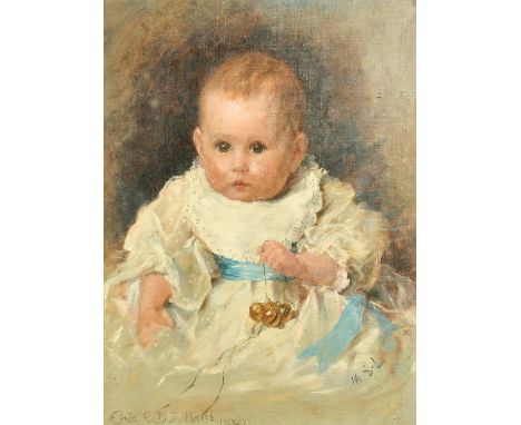 Marie Seymour Lucas (1855-1921) French/British, a portrait of Elsie Blanche Evelyn Frances Haite, daughter of the artist Geor