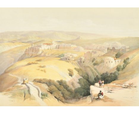 After David Roberts (1796-1864) British, 'Bethlehem', hand coloured lithograph, published by F. G. Moon, 19th Century, 14" x 