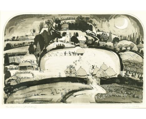 Graham Clarke (b. 1941) British, 'Haymakers', etching, aquatint, Artist's Proof, signed and inscribed in pencil, plate size 1