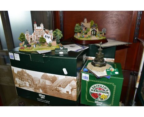 THREE BOXED LILLIPUT LANE SCULPTURES, comprising two limited edition from Celebrating The Millennium series The Old Royal Obs