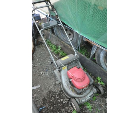A HONDA HRD535 PETROL LAWNMOWER, with electric starter and key (engine pulls freely but not fully tested)