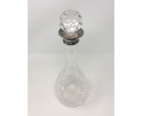 A good quality silver mounted decanter 
