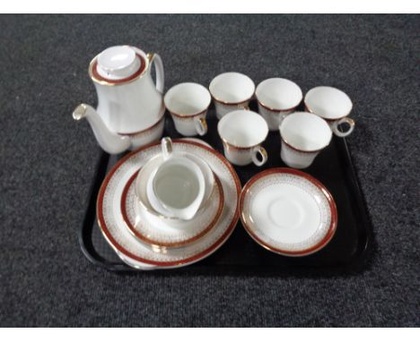 A tray containing a 21 piece Royal Grafton Majestic tea service. 
