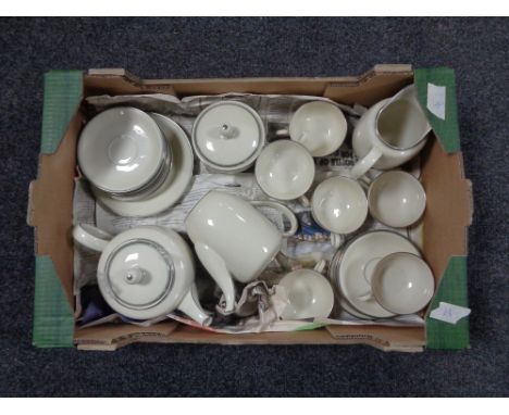 A tray containing a 26 piece Bavarian tea service. 