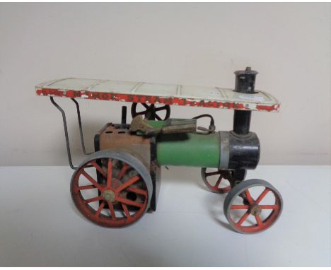 A Mamod steam tractor.  