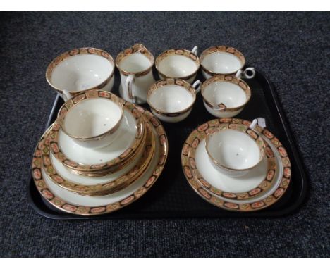 A tray of a 21 piece antique Radford Crown china tea service. 
