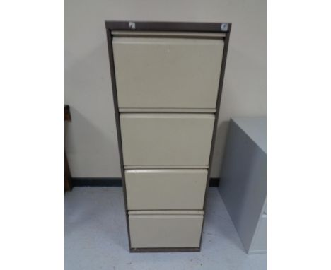 A Triumph four drawer filing cabinet 