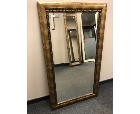 A 4x2 ft bevel edged gilt framed mirror  
