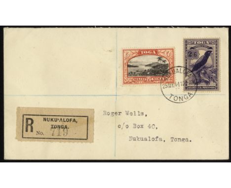 Collections and Miscellaneous. Pacific KG VI covers. Australia group (nine); GEI set of twelve on large cover dated 14 FEB 39