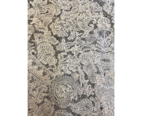 Length of Brabant bobbin lace&nbsp;circa 1730-40 made from two smaller flounces, 230cm x 58cm&nbsp;