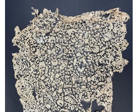 Two pieces of Brussels bobbin lace&nbsp;of scroll design, circa 1700, 158cm long x 34cm wide approx. and a ????, 87cm x 32cm 