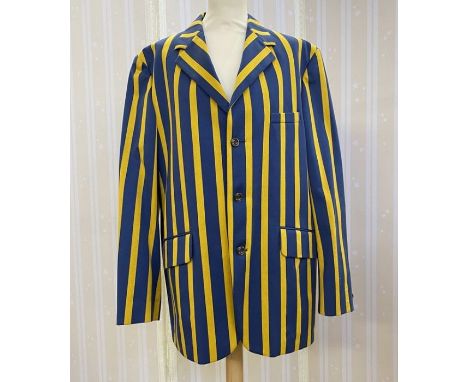 Gentleman's vintage blazer&nbsp;with blue and yellow stripes&nbsp;