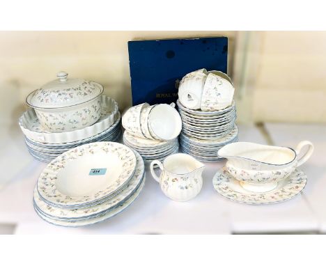 A Royal Worcester Forget-Me-Not part tea service etc. (approx. 57 pieces)