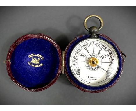 A vintage pocket hydrometer by Dolland, London, in original leather case