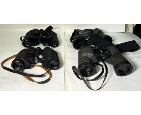 A pair of Swift Audubon HR/5 8.5x44 extra wide field binoculars; a pair of HERTEL &amp; REUSS Optik Kassel Magnoctar 8x40 bin