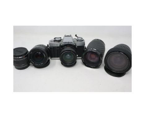 Minolta XGM camera and mixed lenses. Not available for in-house P&amp;P 