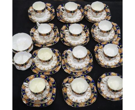 Royal Albert Crown China tea service of thirty seven pieces. Not available for in-house P&amp;P 
