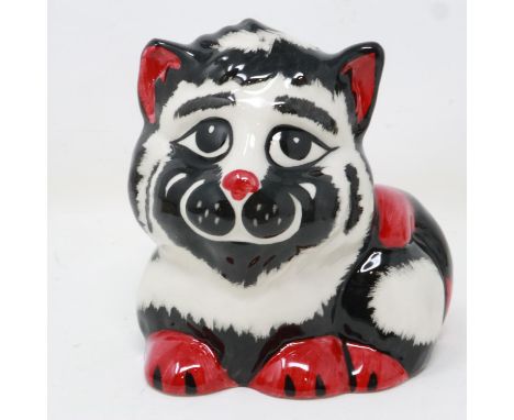 Lorna Bailey cat, Frizzle, no cracks or chips, H: 90 mm. UK P&amp;P Group 1 (£16+VAT for the first lot and £2+VAT for subsequ