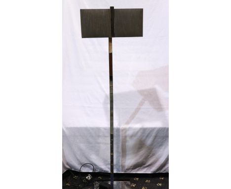 Fink EZ-Harmony chrome standard lamp with shade, model 165035, H: 160 cm. All electrical items in this lot have been PAT test