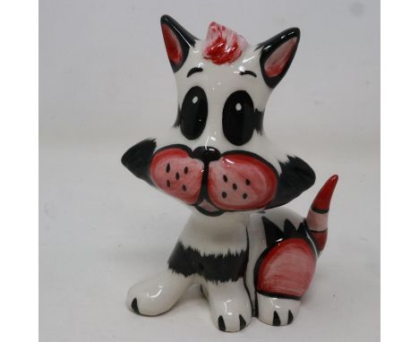 Lorna Bailey cat, Katrina, no cracks or chips, H: 13 cm. UK P&amp;P Group 1 (£16+VAT for the first lot and £2+VAT for subsequ